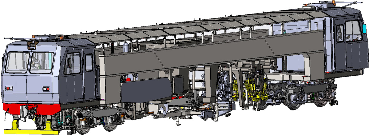 Проект перспективной выправочно-подбивочно-рихтовочной машины ПМ-У1-16. Источник: ИСПМ