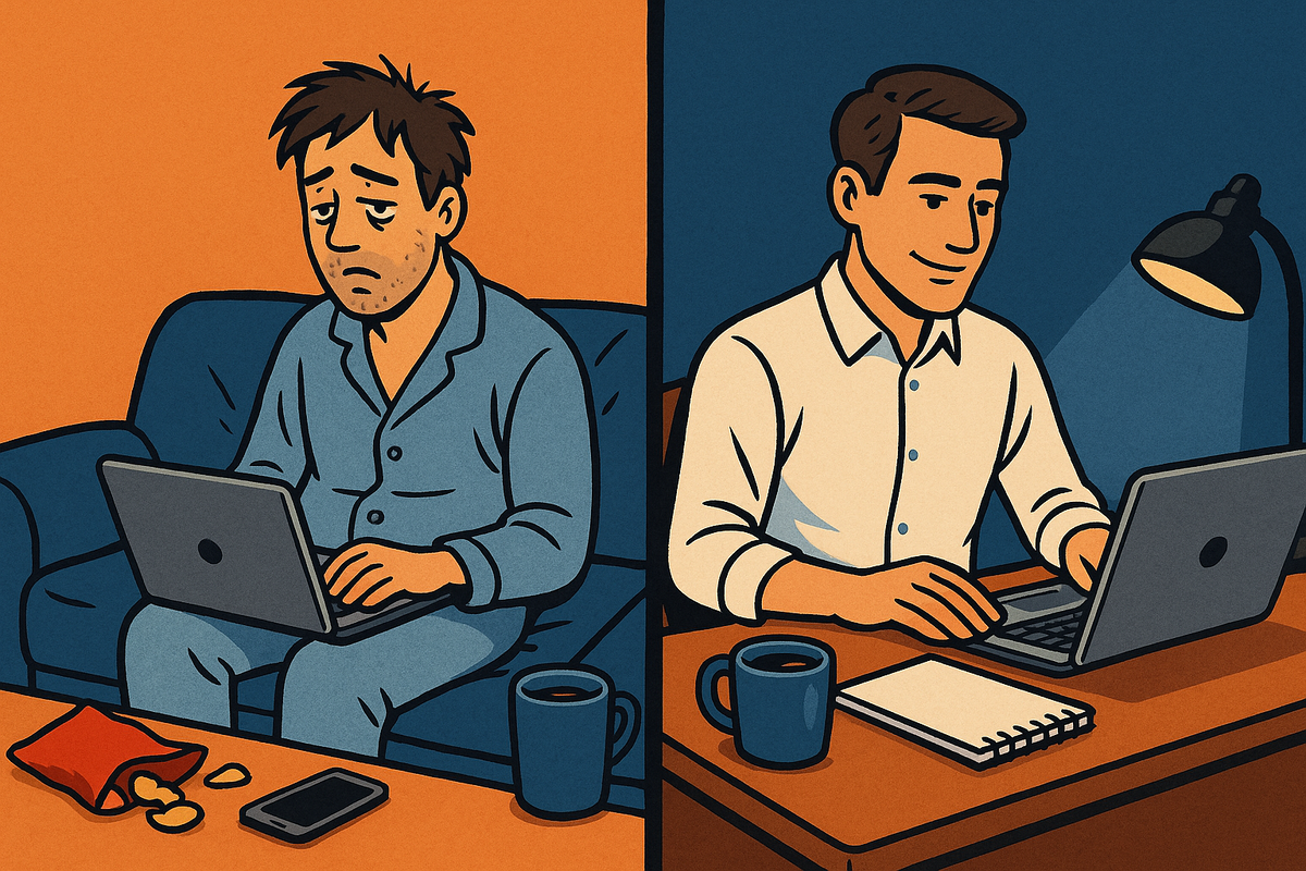 Как работать из дома и не превратиться в диванного бездельника