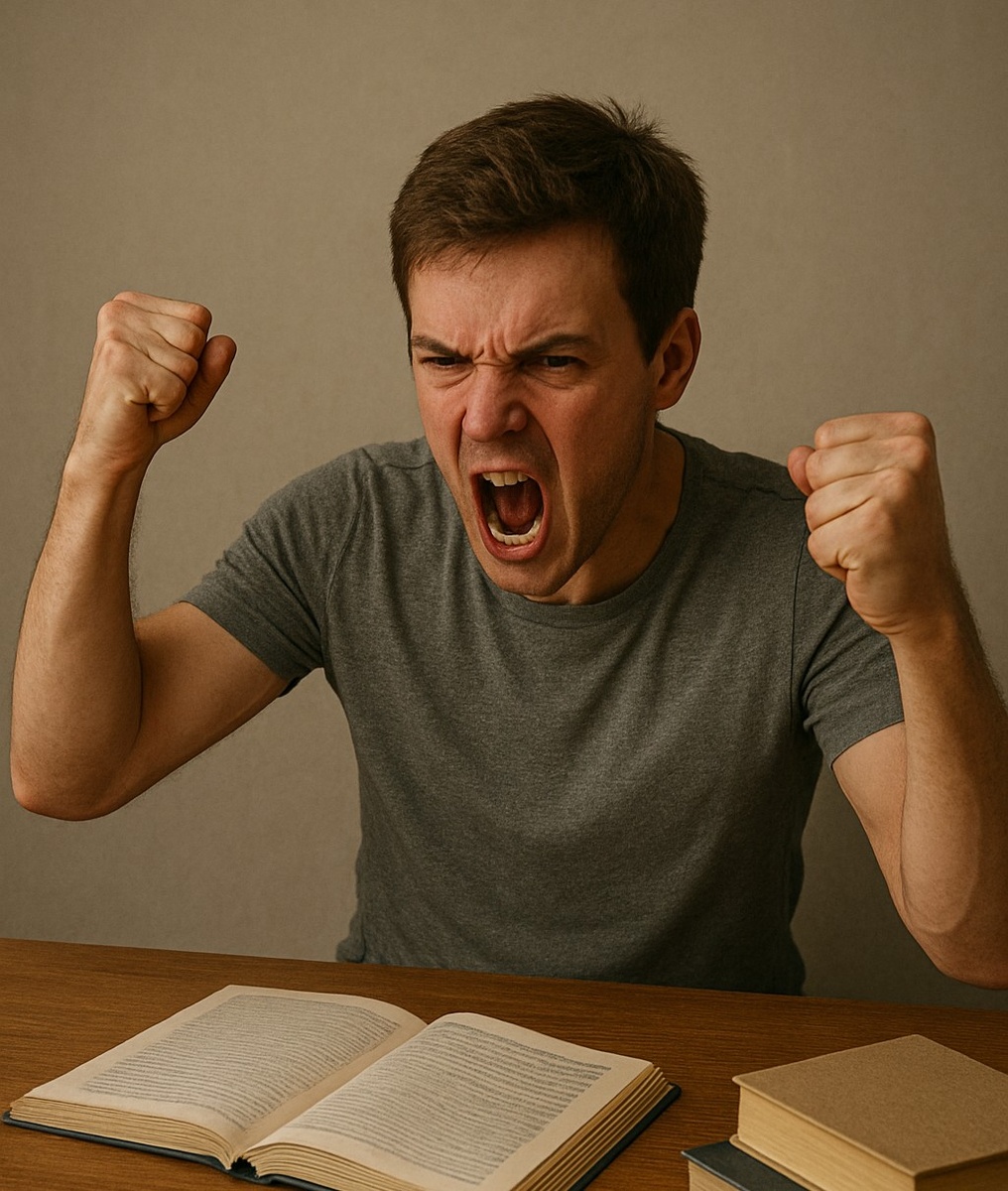 Раз уж человек не смог конфронтировать процесс учебы... может, он сможет конфронтировать свое состояние? 