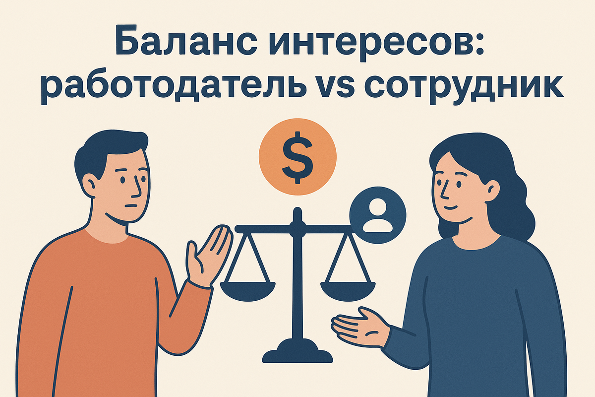 Как найти баланс интересов между работодателем и сотрудниками? В статье разбираем точки конфликта и win-win практики, которые помогают бизнесу и людям двигаться к общим целям.