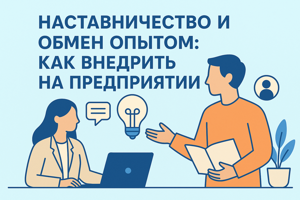 Наставничество в компании: зачем оно нужно, какие бывают форматы (менторинг, peer-to-peer, реверсивное наставничество) и как внедрить систему обучения сотрудников через обмен опытом. Примеры российских компаний — Сбер, Ростех, РЖД.