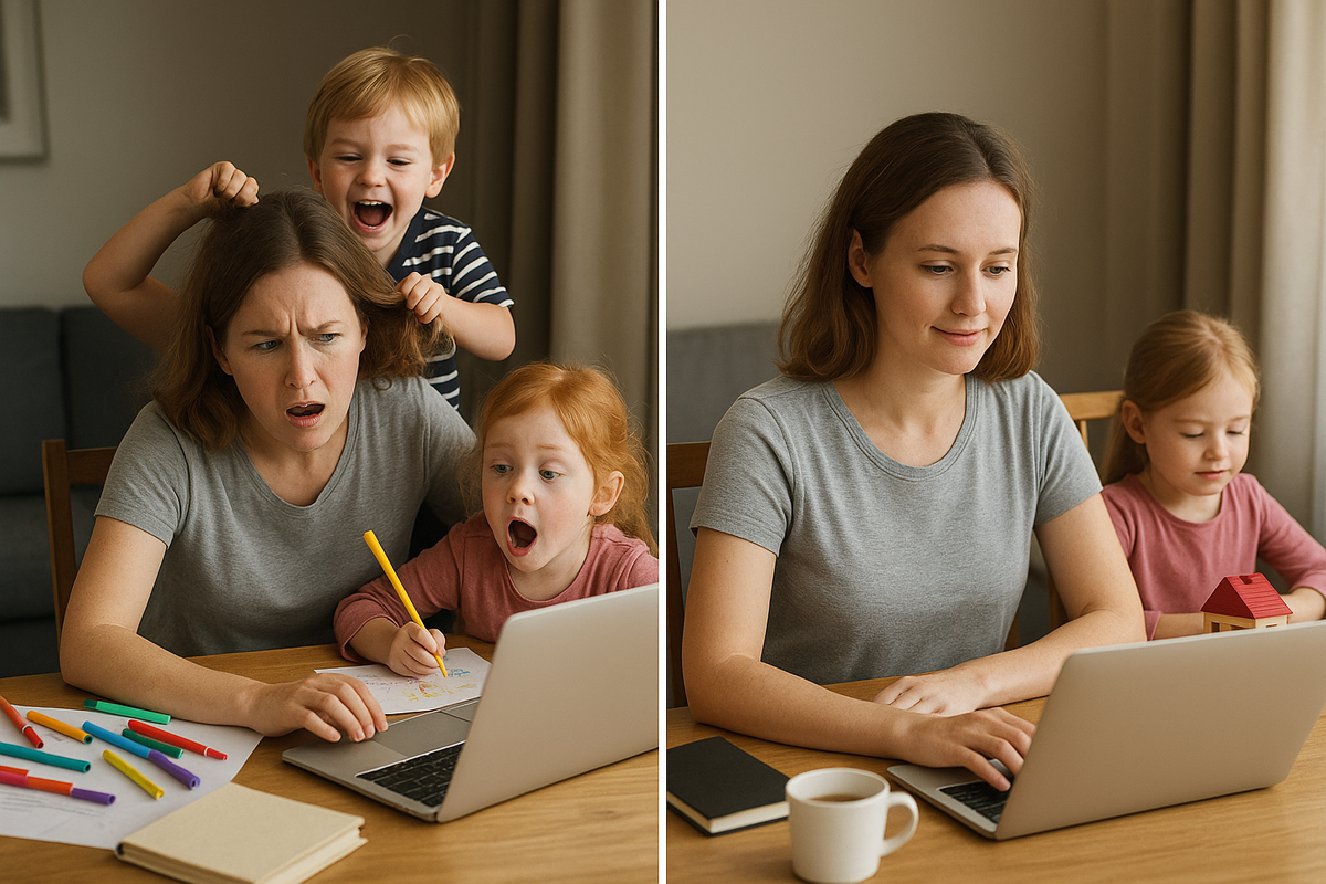 Удалёнка с детьми: как работать, когда дома хаос