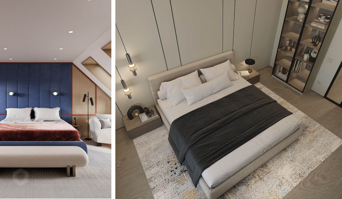 Дизайн-проект спальни от студии архитектуры и дизайна Линии Пространства