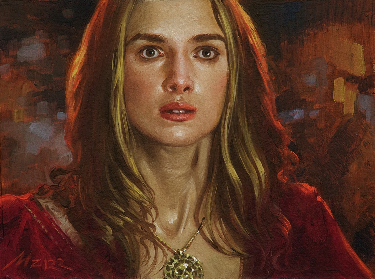ХУДОЖНИК НИК МАЗУР / «Elizabeth Swann» ПИРАТЫ КАРИБСКОГО ЗАЛИВА «Pirates of the Caribbean» Картон, масло. 15×20 см. 2022 г