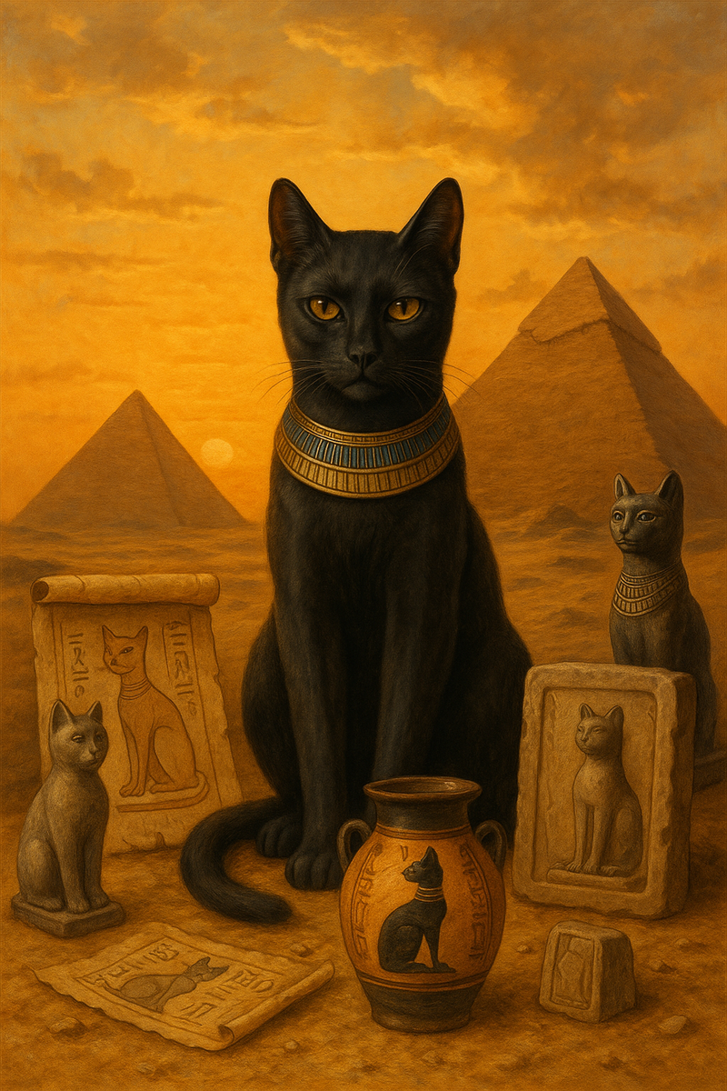 Древнеегипетские кошки считались священными животными