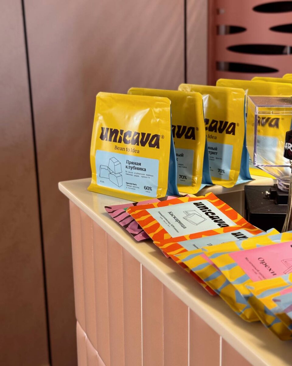 Шоколад Unicava в плитках и кусковой