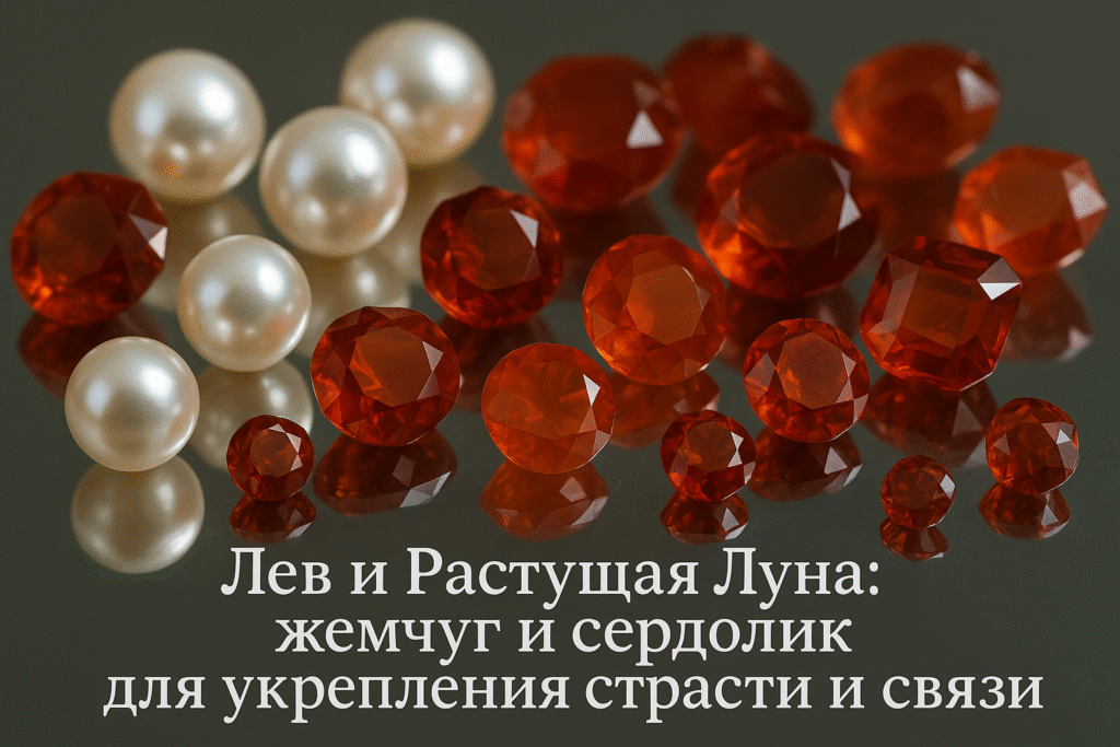    лев-и-растущая-луна-жемчуг-и-сердолик-для-укрепления-страсти-и-связи Гороскоп Голосом
