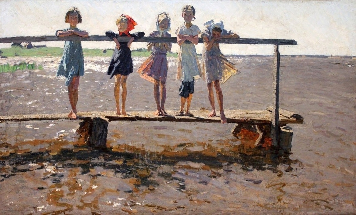 P.S. Картина «Детвора» братьев Алексея и Сергея Ткачёвых, 1960