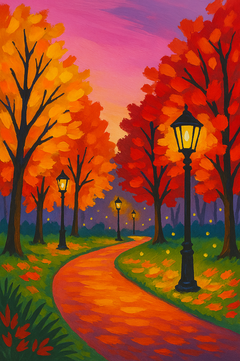 Осенние рисунки - уроки рисования для детей Рисуем вместе