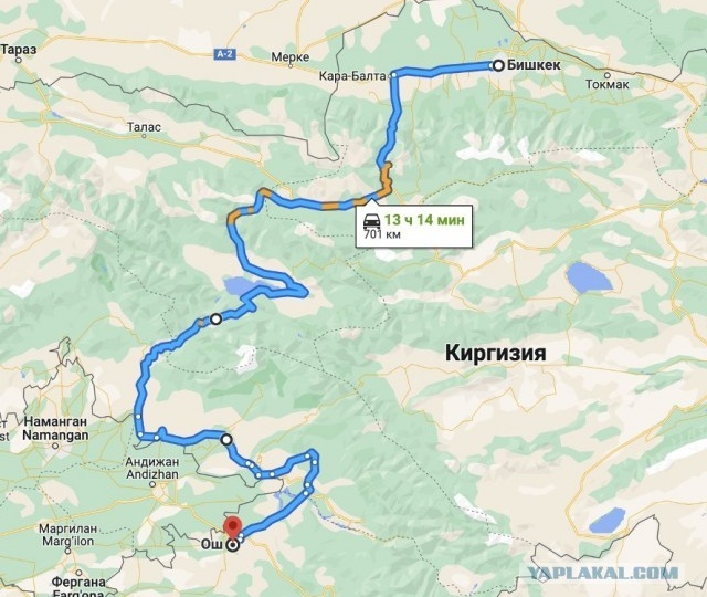 Кыргызстан: дорога Бишкек-Ош на веле. Из жары в холод и снова в жару.