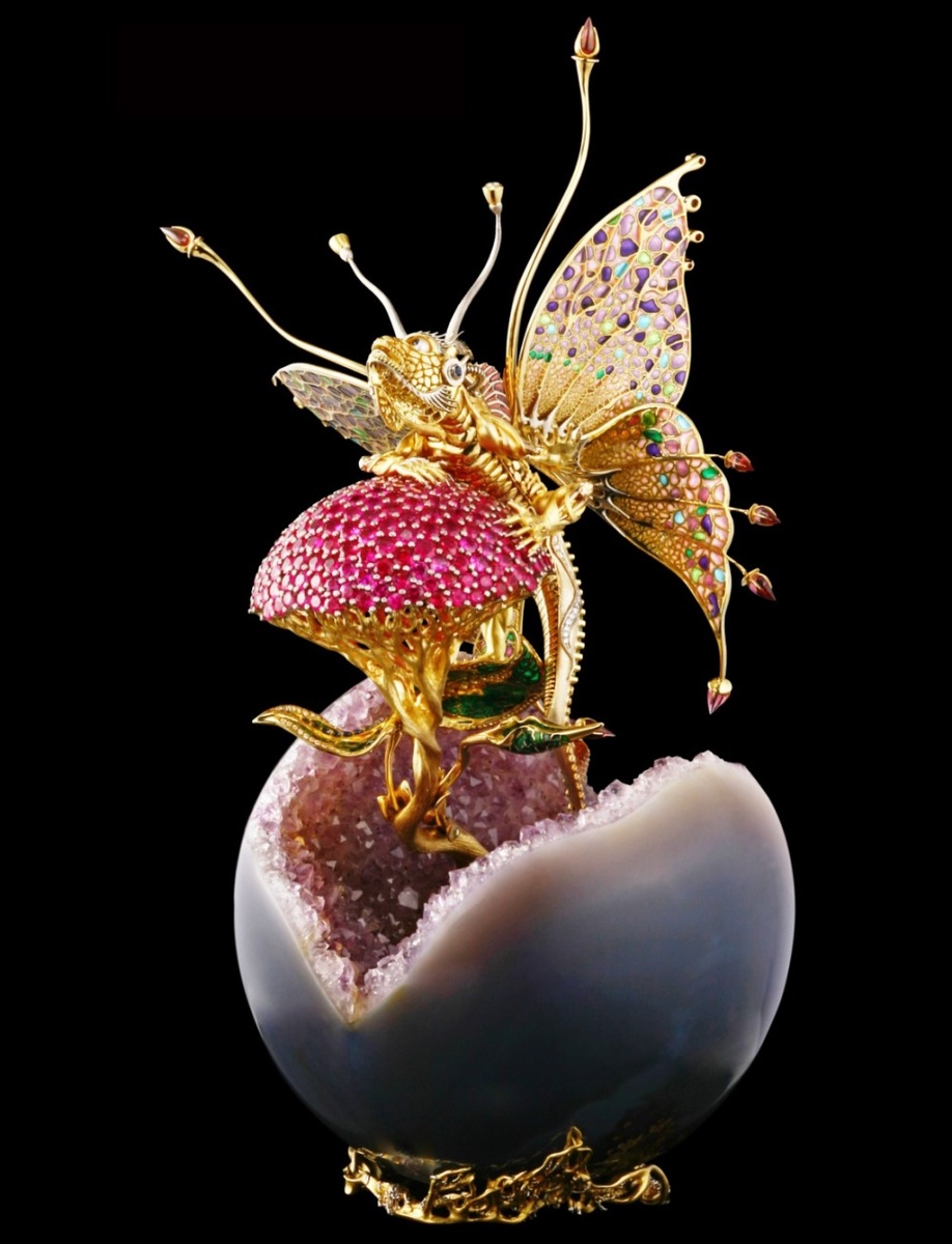 Рис.01 Каштанов Александр, ювелирная скульптура "Рожденная летать"