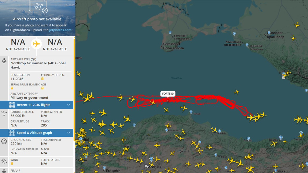    Фото: Скриншот с сайта Flightradar24