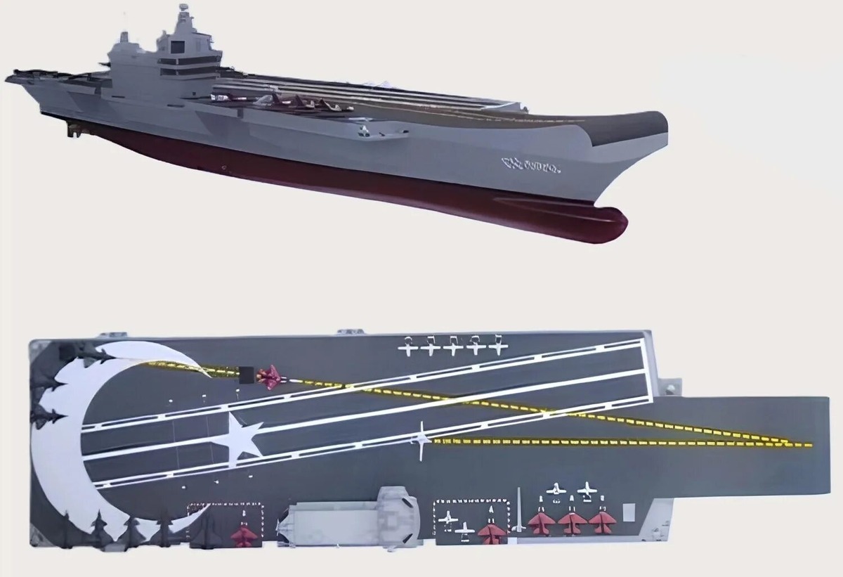 Турция начала строительство национального авианосца MUGEM и планирует спустить его на воду в 2027–2028 годах. Фото: ВМС Турции