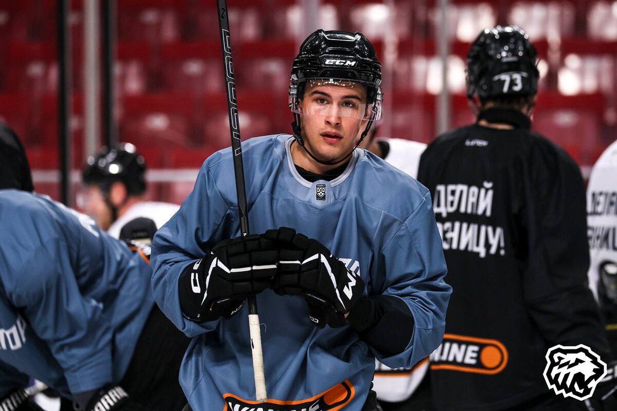 Артемий Низамеев на сборах ХК «Трактор» 