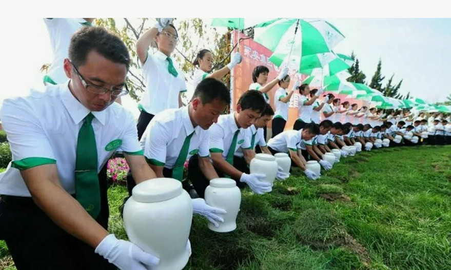 А это захоронение пепла, очень много разных видов похорон...