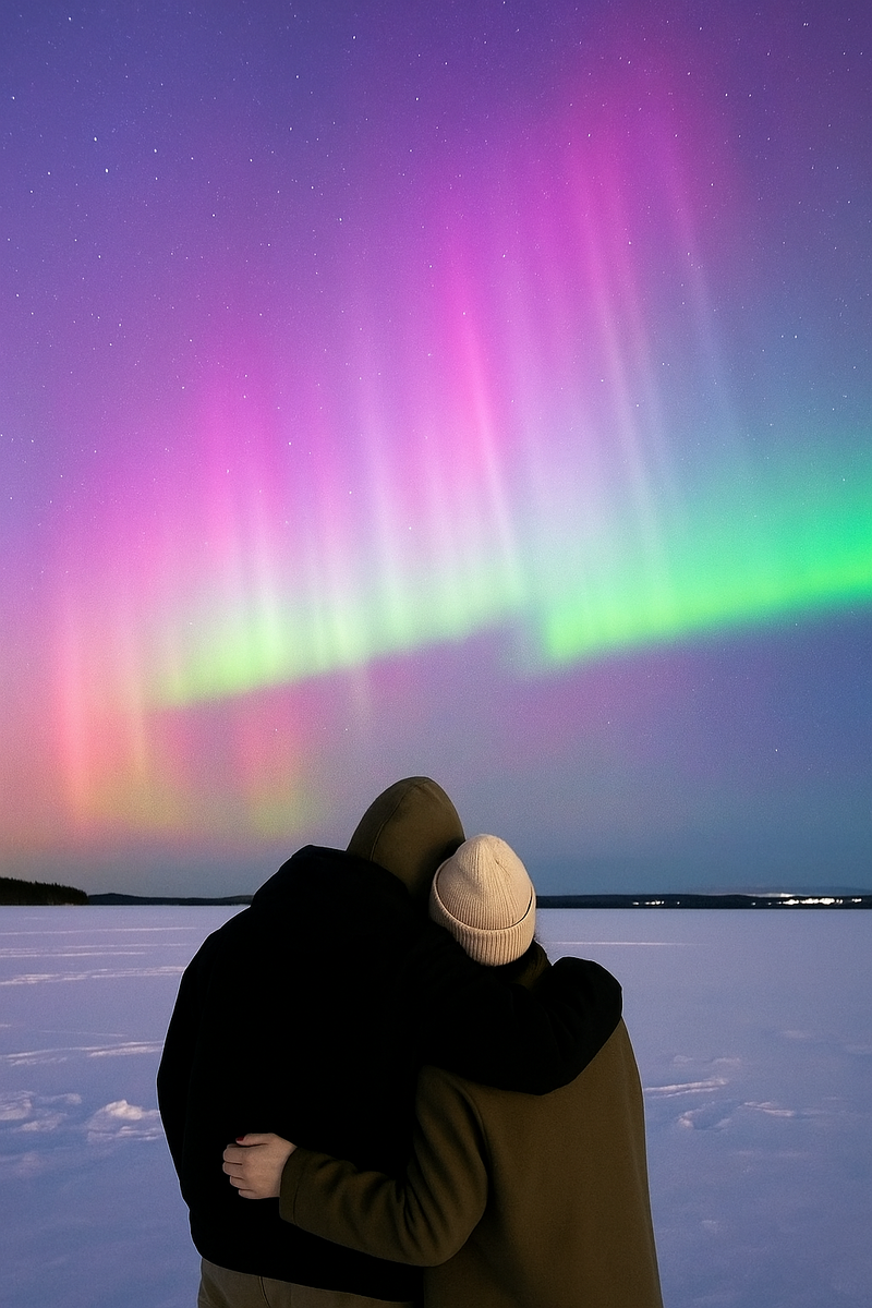 Цвета северного сияния. Фото Вместе Тревел