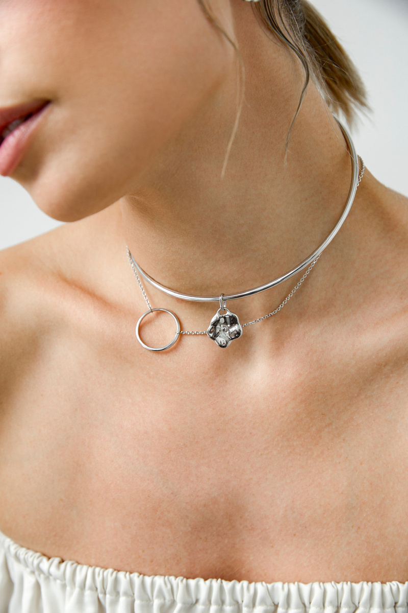 Серебряная подвеска-кувшинка «Васюганские болота»