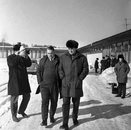 1969 год. Тренеры сборной СССР А.Чернышёв и А.Тарасов (фото А.Хомич)