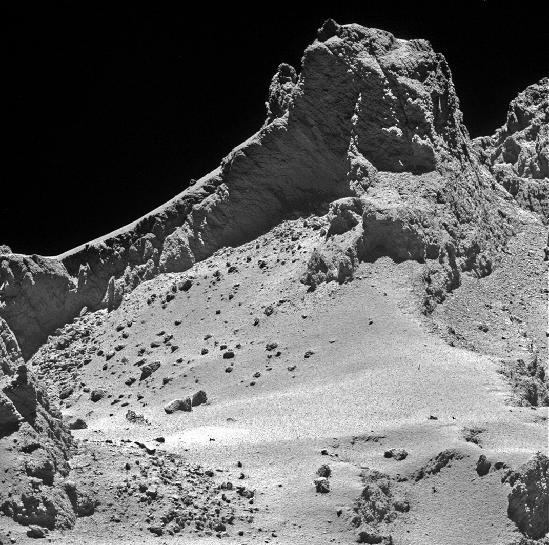 Поверхность кометы Чурюмова - Герасименко 