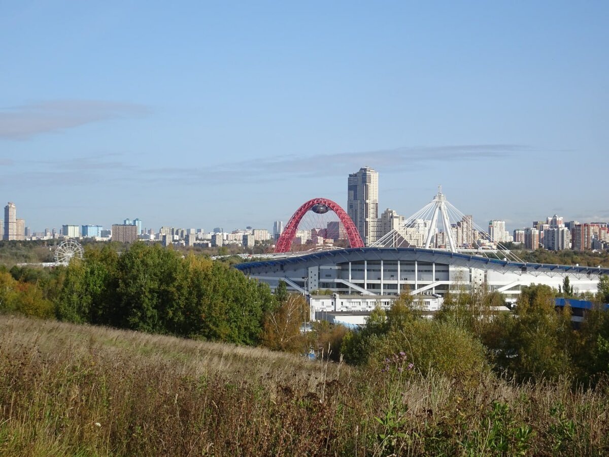 Живописный мост - вид из Крылатского с Крылатских холмов