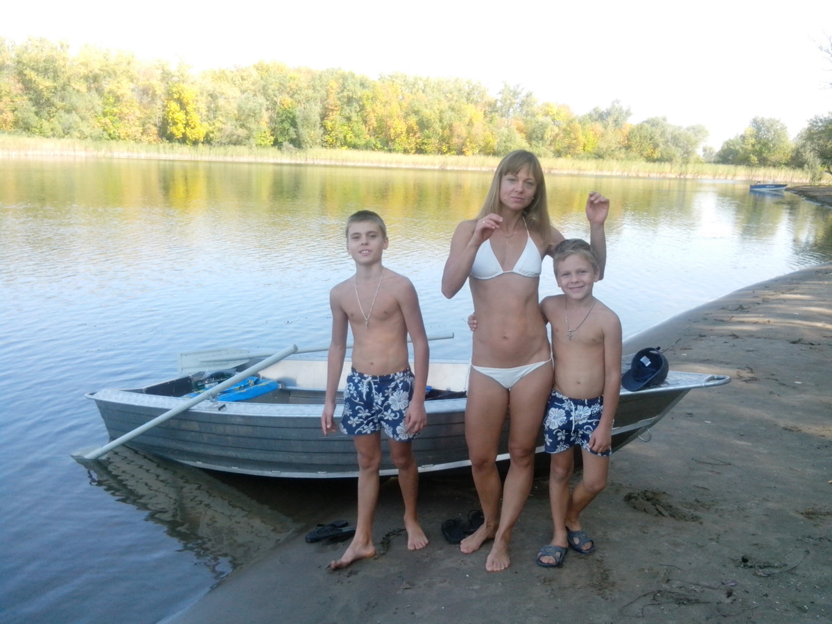 27 сентября 2015 года (наша 1-я лодка, еще без мотора)