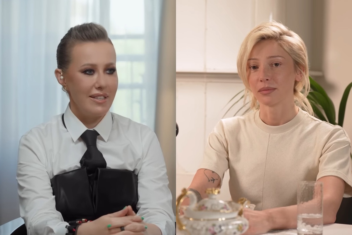 Ксения Собчак и Настя Ивлеева. Фото: скриншот YouTube