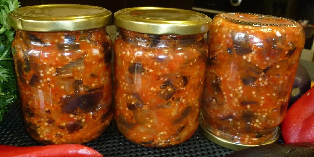 Закуска из баклажанов по-грузински на зиму
