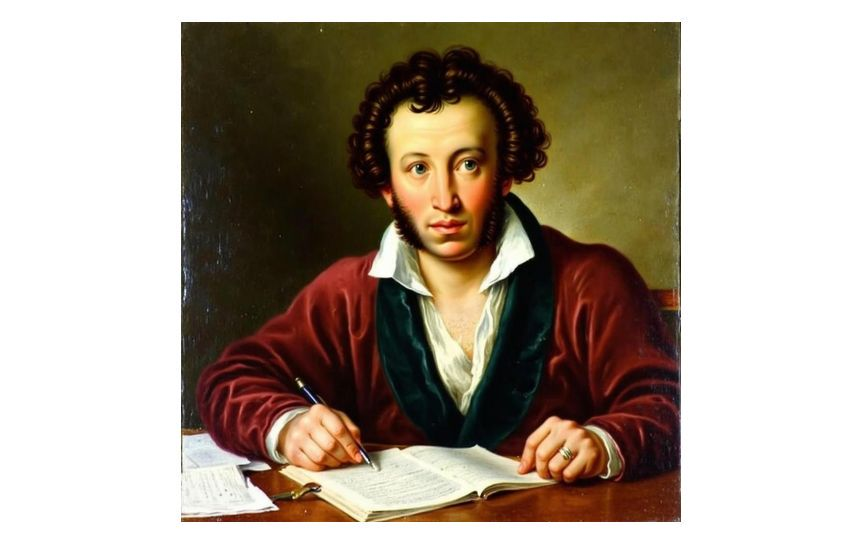 Креатив giga.chat на тему 'Пушкин не сдаст ЕГЭ'