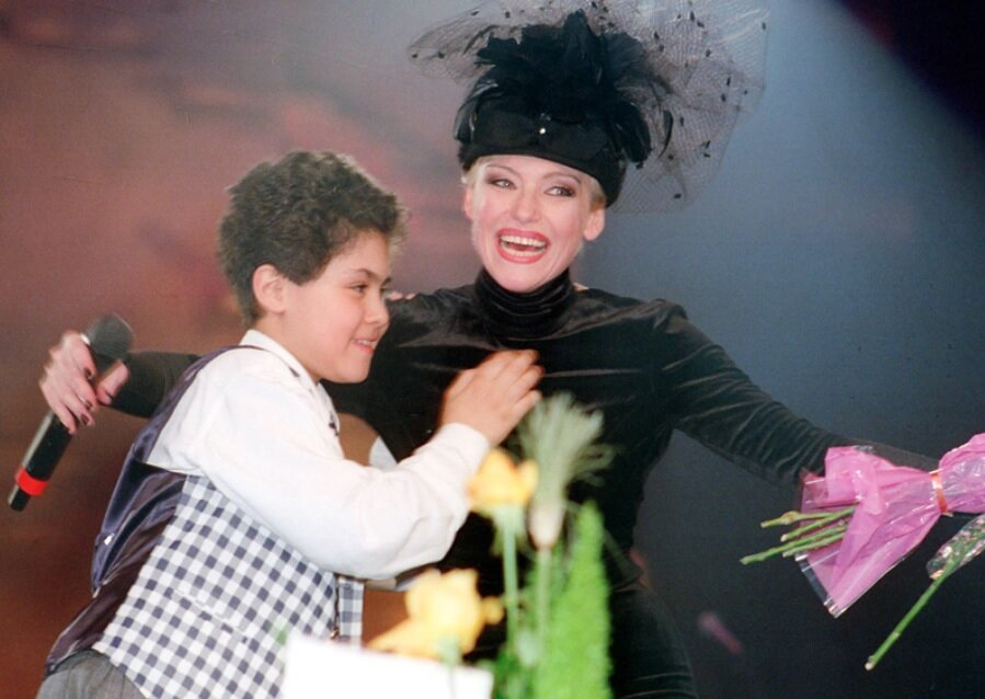 Ирина Понаровская с сыном Энтони