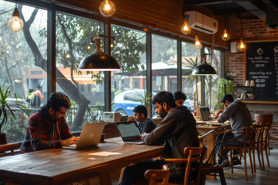Современная бангалорская кофейня — место, где рождаются миллиардные идеи: молодые предприниматели превращают случайные встречи за чашкой кофе в стартапы-единороги