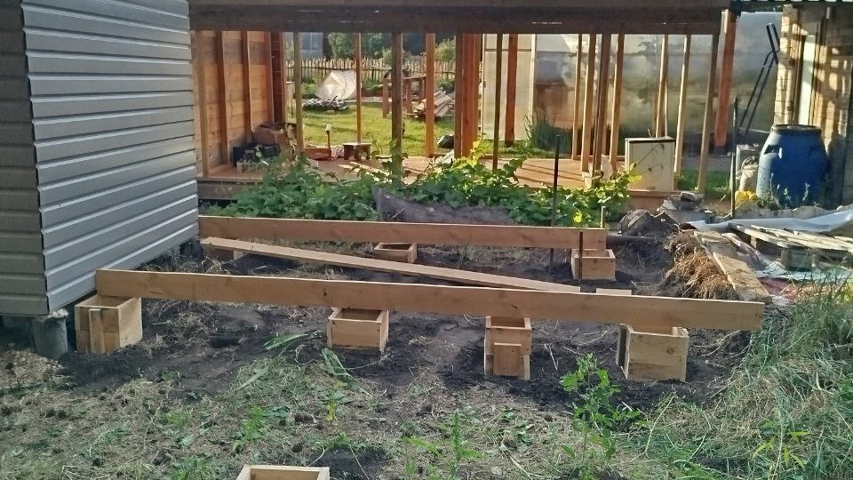 Пристрой к хозблоку-мастерская, своими руками.