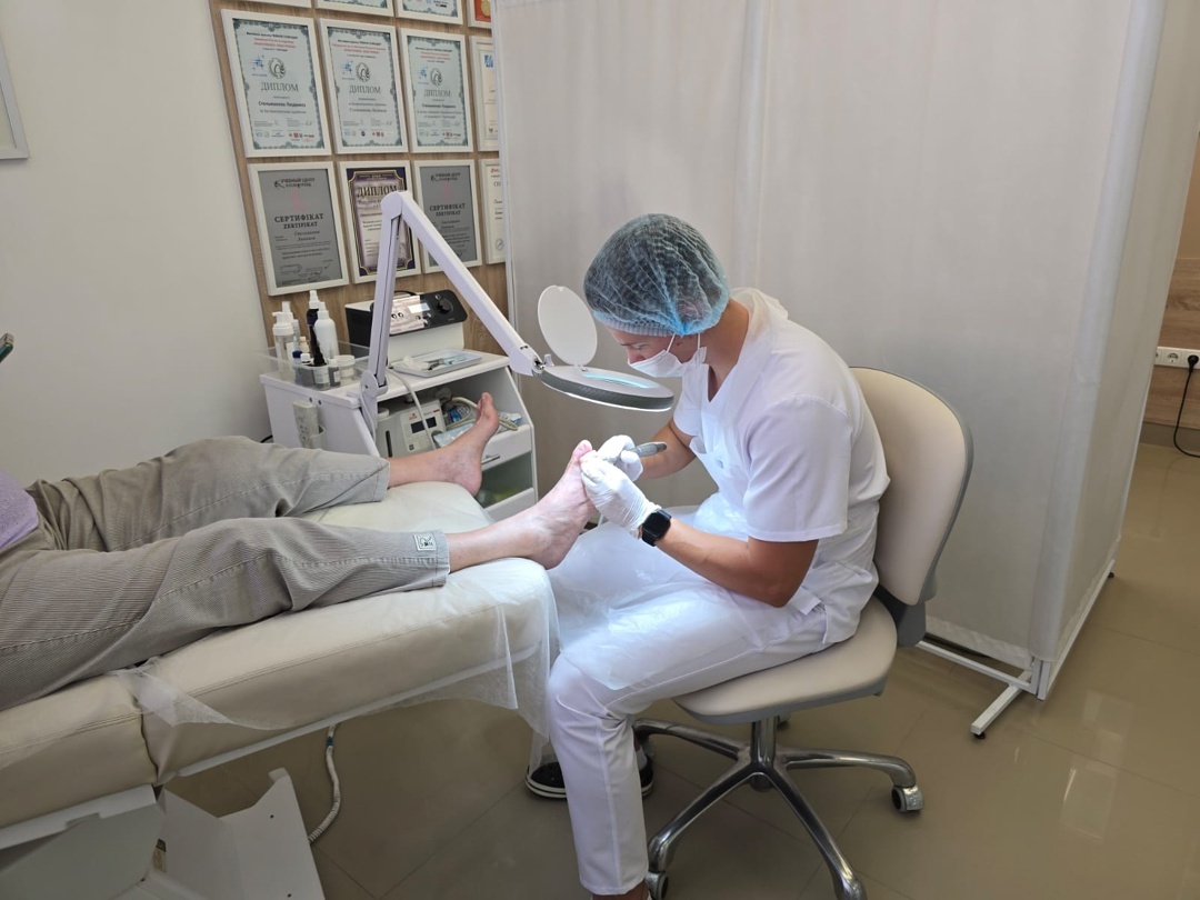 Практические занятия на курсе обучения подологии