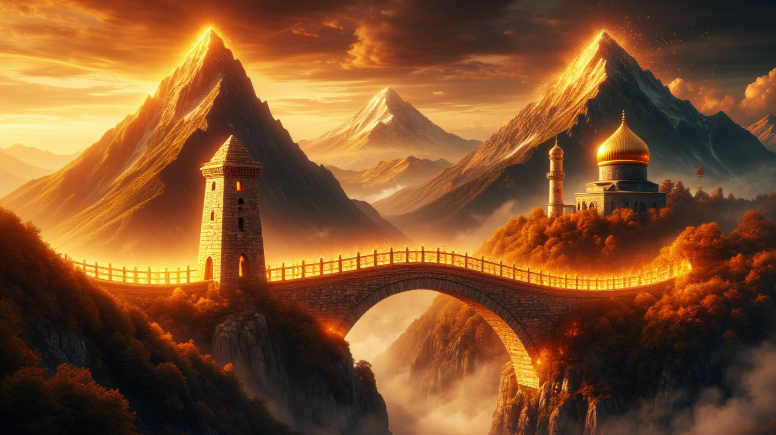 Эта картинка — не выдумка, а визуальная метафора, рождённая из диалога. Она пытается передать то, что словами статьи выражено буквами: как две культуры, два мира встречаются в одной точке — в точке творчества и искренности человека по имени Адам