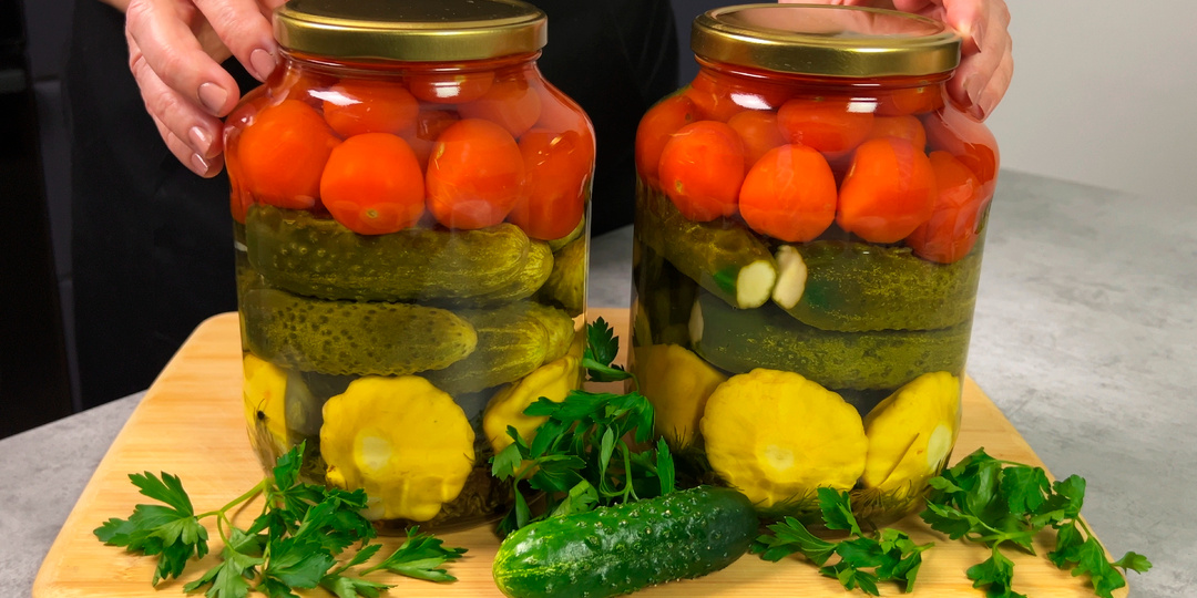 Уже много лет закрываю только так! Потрясающе вкусное АССОРТИ ИЗ ОВОЩЕЙ на зиму - мой любимый рецепт