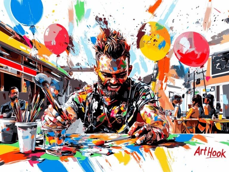    Выездной художник на праздник: как создать уникальное событие и сколько это стоит? Art-Hook.Ru