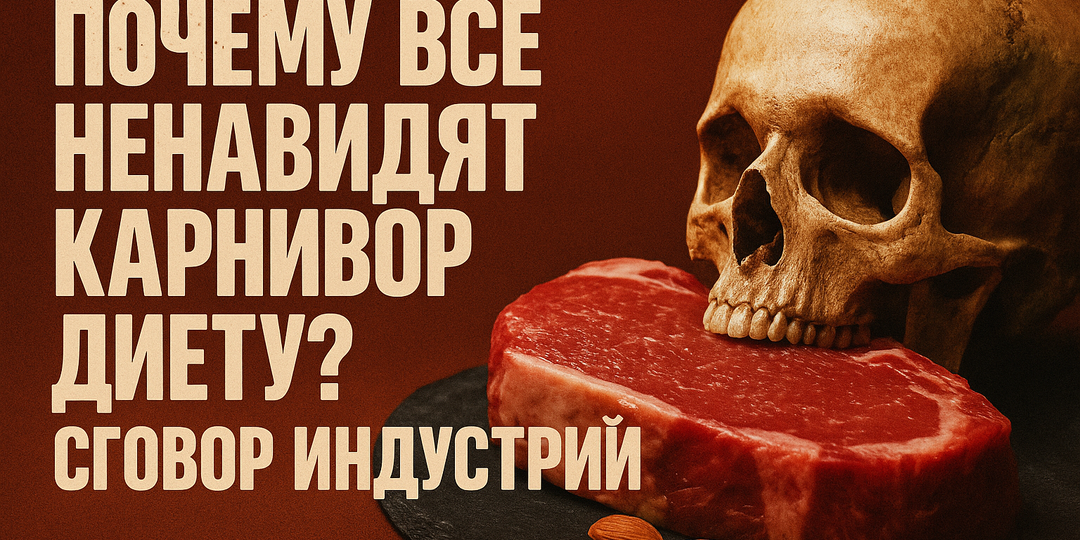 Почему все ненавидят карнивор диету? Сговор индустрий