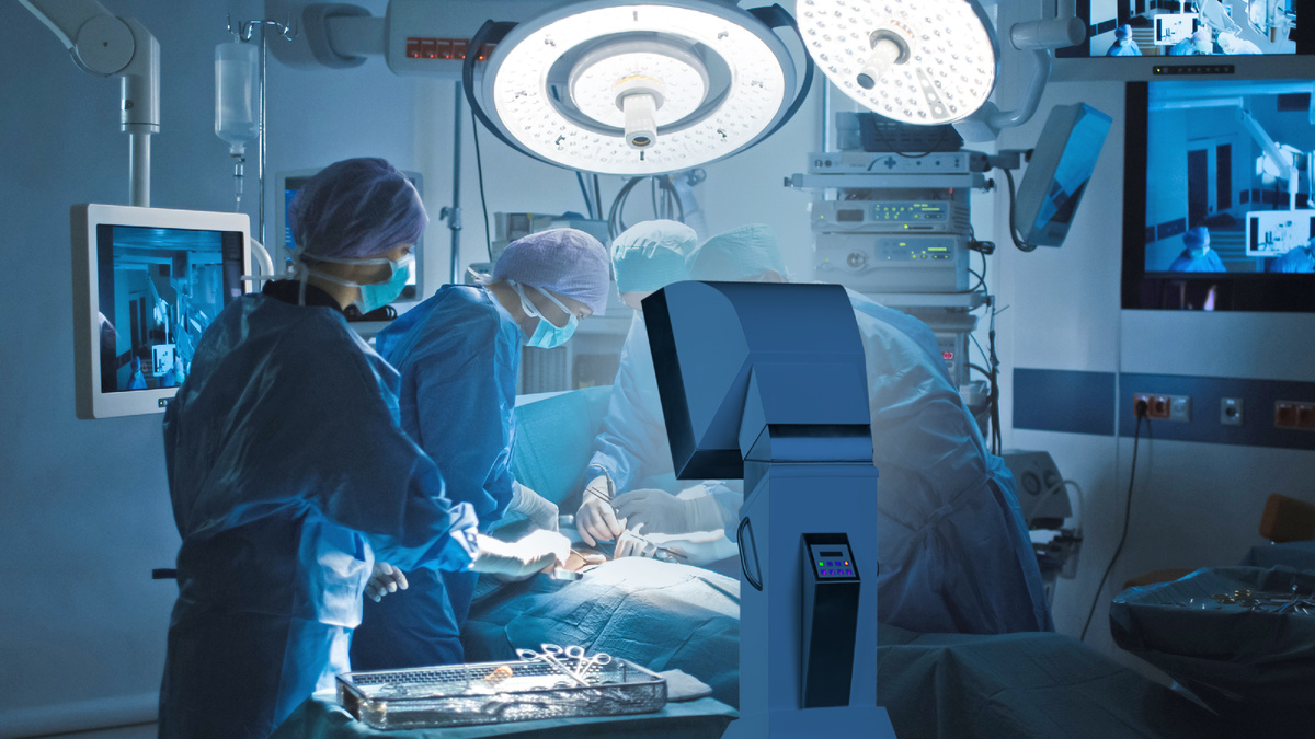 Использование установки для создания ламинарного потока Эйрмедикал Сёржин Эйр DIXION