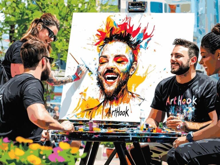    Выездной художник на тимбилдинг: как создать команду мечты через искусство и творчество Art-Hook.Ru