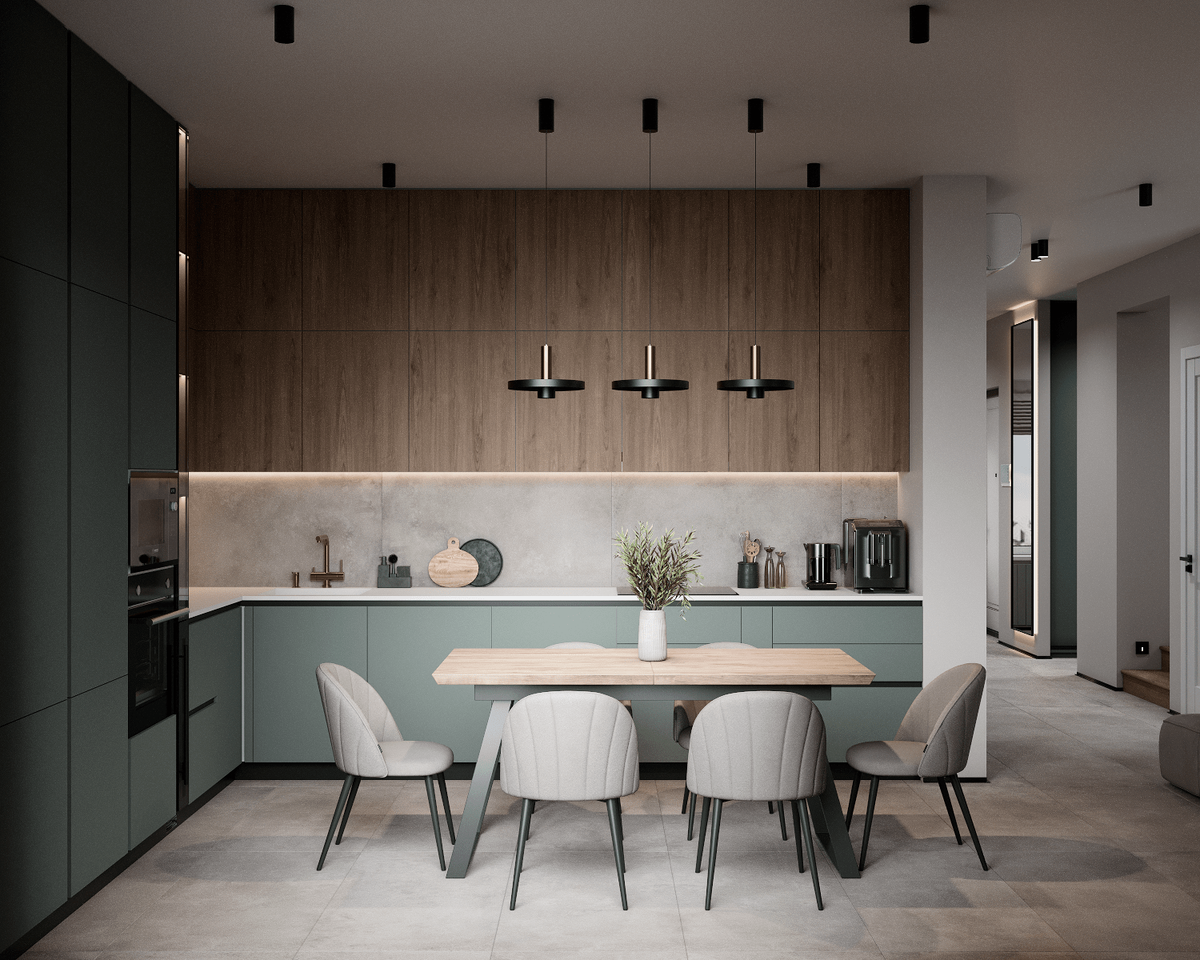 Дизайн интерьера кухни-гостиной: как объединить пространство без хаоса. Зонирование, свет, вентиляция и стиль.