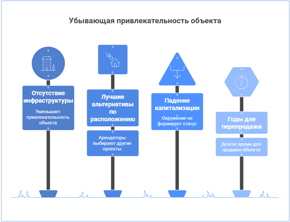 Убывающая привлекательность объекта