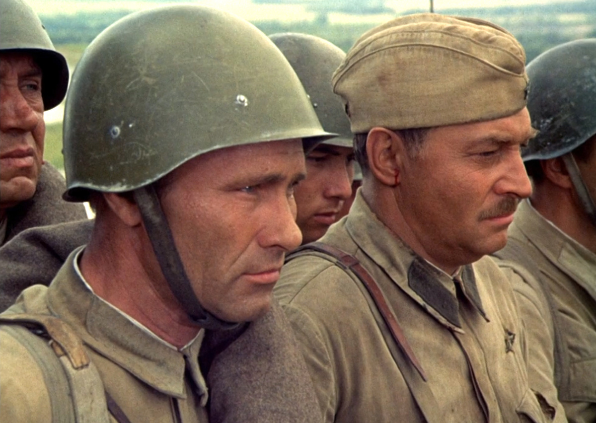 Кадр из кинофильма "Они сражались за Родину", 1975 г., режиссер и сценарист Сергей Бондарчук, композитор Вячеслав Овчинников (скриншот)