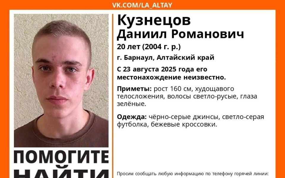    Ориентировка на Даниила Кузнецова от «Лиза Алерт»