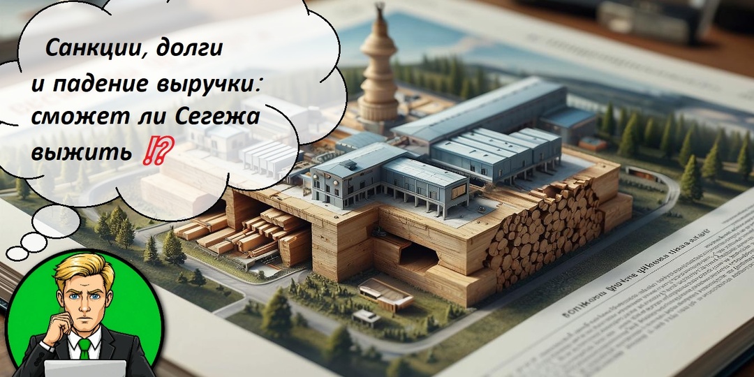 Санкции, долги и падение выручки: сможет ли Сегежа выжить ⁉️