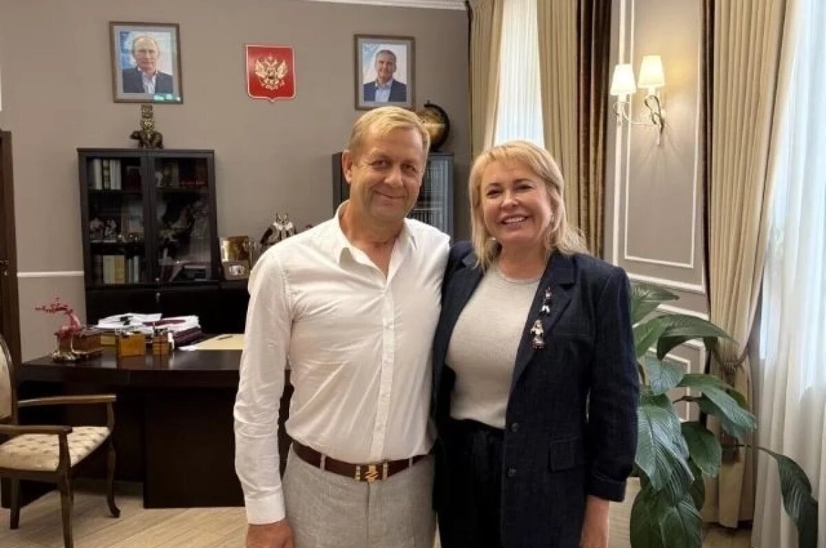    Глава Ялты Павленко встретилась с директором сафари-парка «Тайган» Зубковым