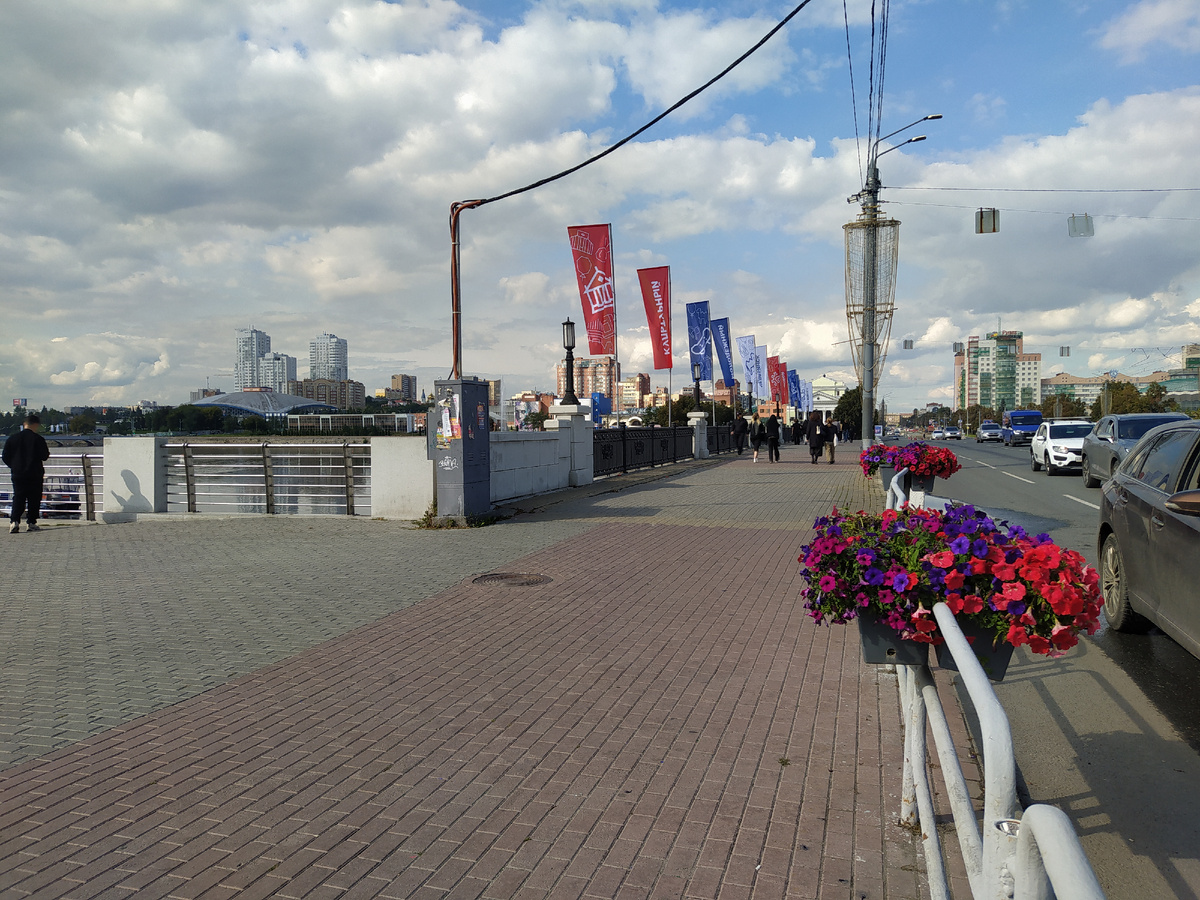 Фото автора Набережная реки Миасс