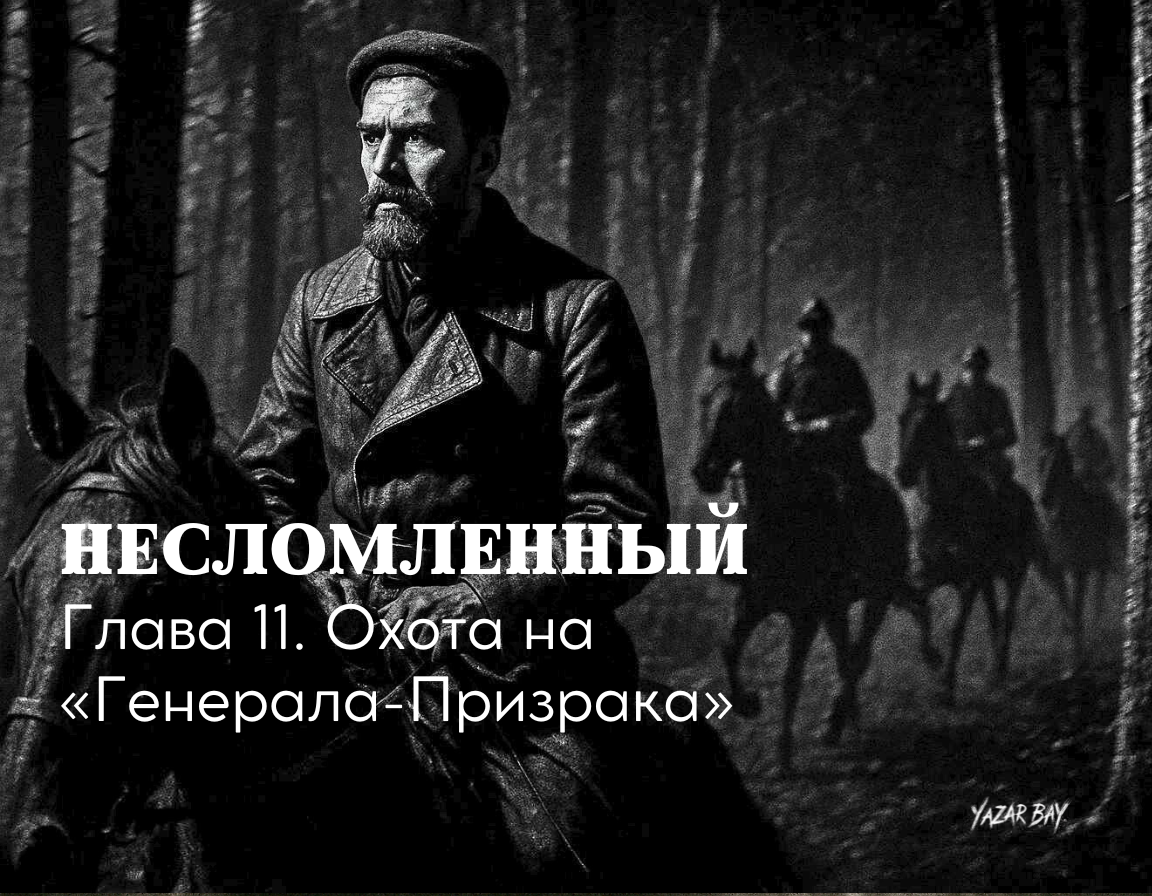 «Летучий отряд» генерала Огурцова совершает ночной рейд, наводя ужас на немецкие гарнизоны, Польша, 1942 год ©Язар Бай.