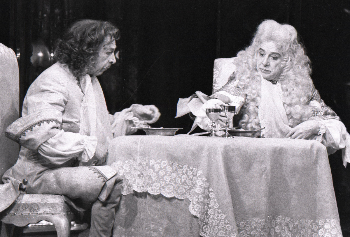 Олег Ефремов – Мольер и Иннокентий Смоктуновский – Людовик Великий, «Кабала святош», 1988 г.