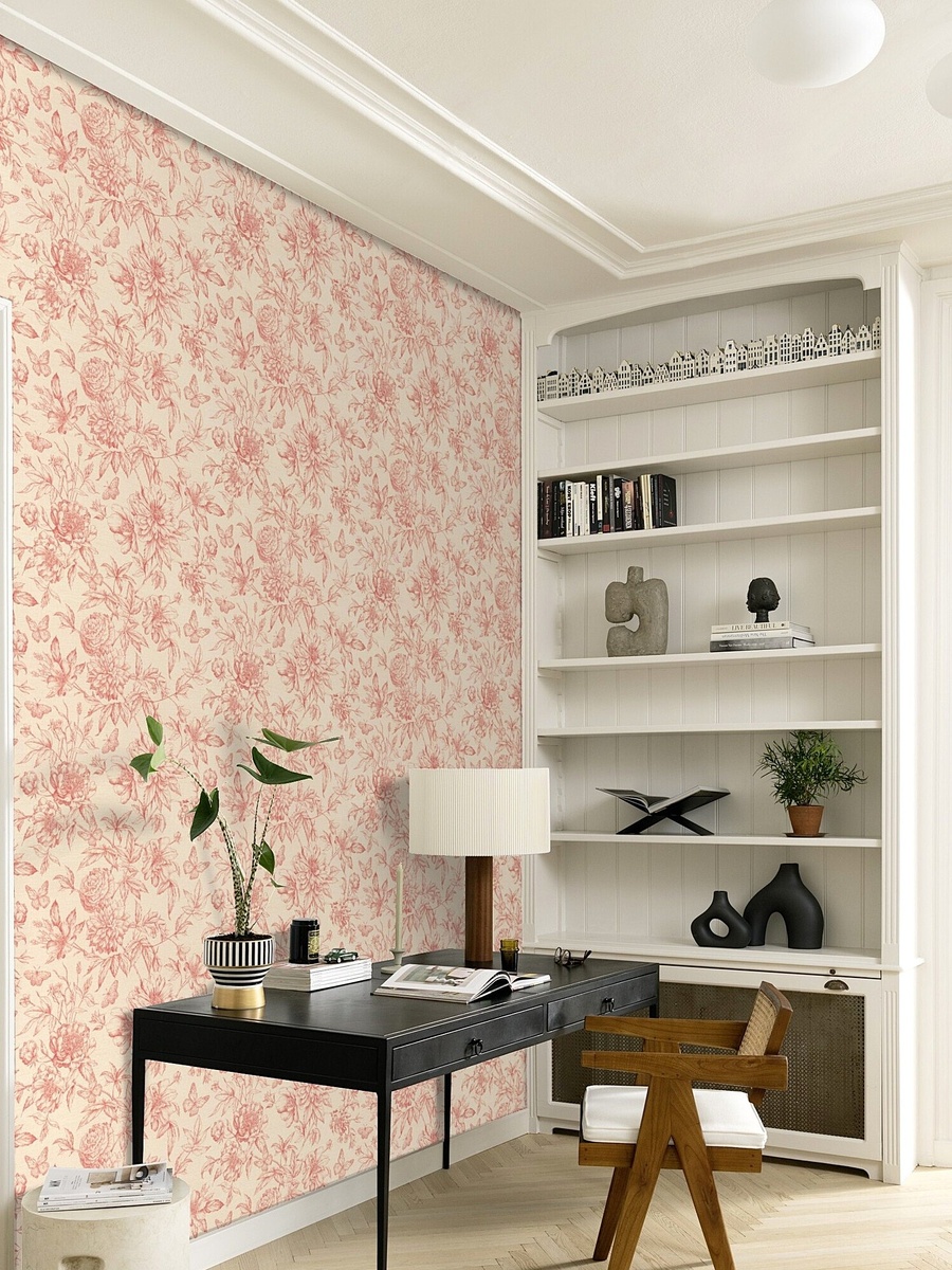 Матовые обои Rasch, коллекция Peonies. 