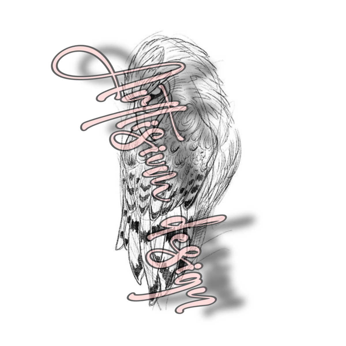 Эскиз в единственном экземпляре, такой тату нет ни у кого, поэтому водяной знак