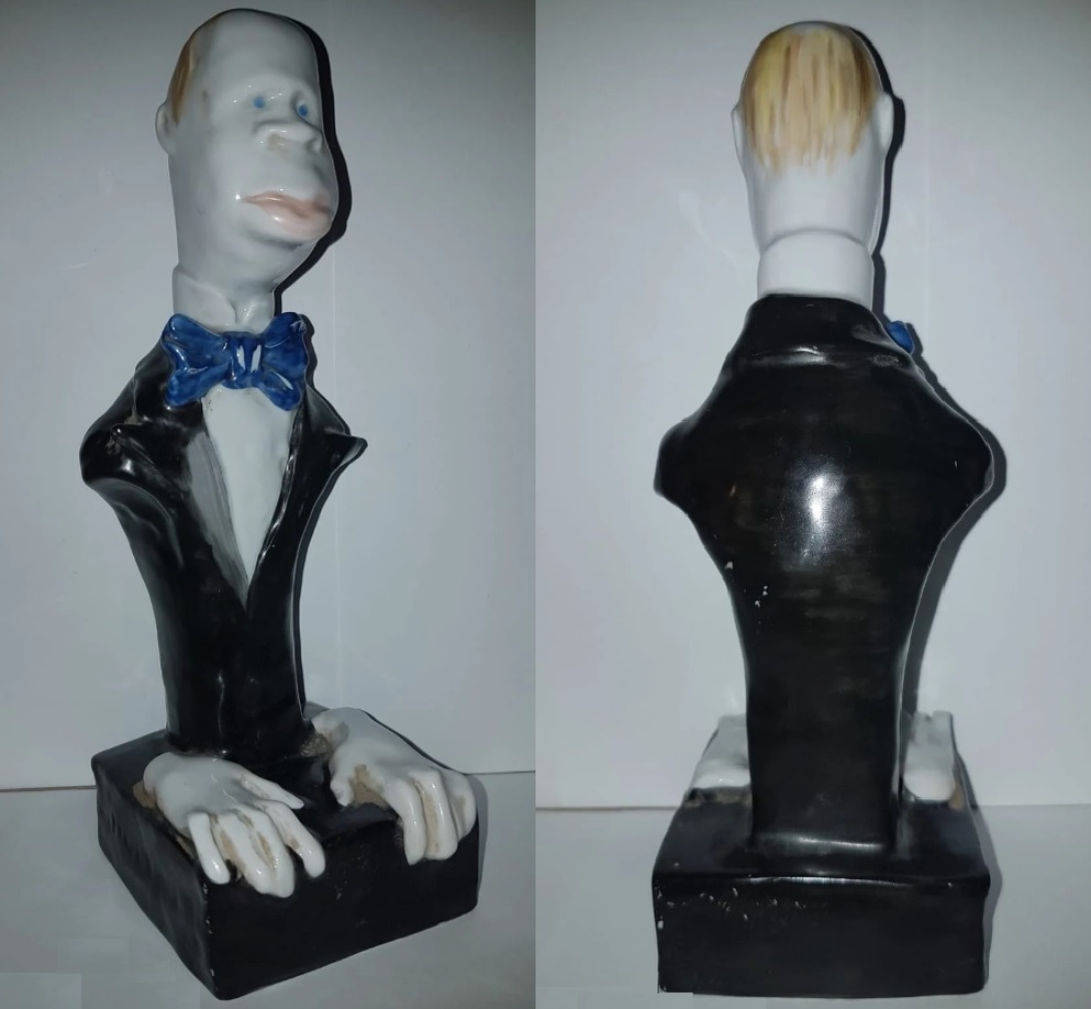 1. Редкая статуэтка из фарфора "шарж" СССР